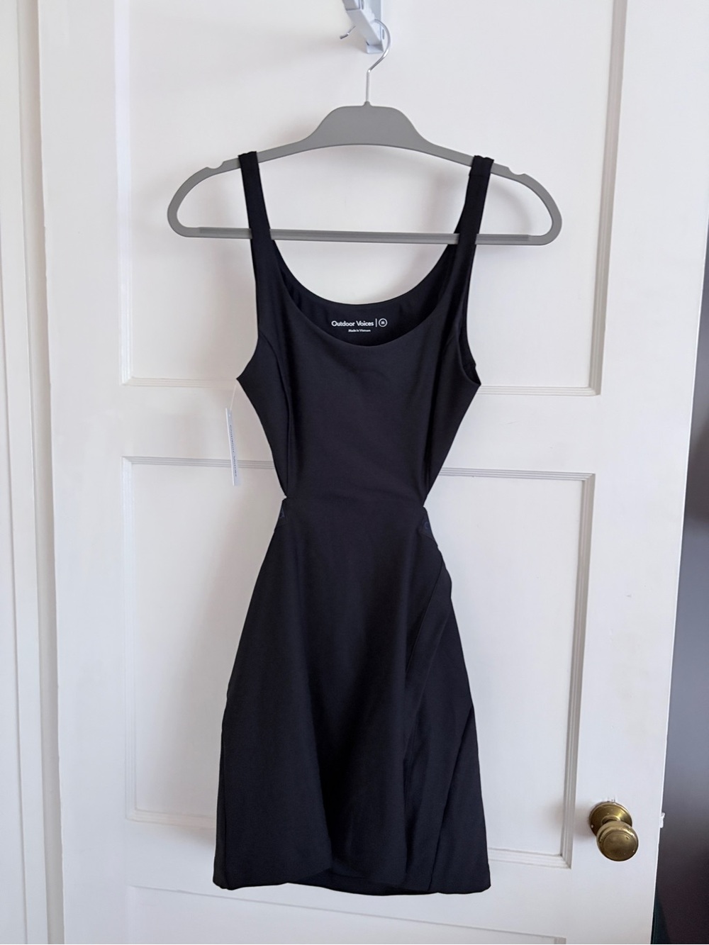Outdoor Voices Black Mini Tank Dress